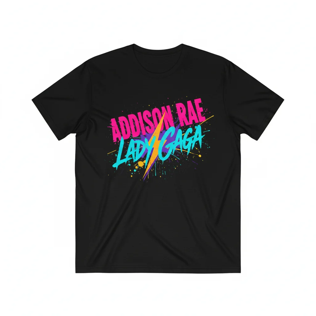 Addison Rae & Lady Gaga: The Pop Icon Fusion Tee