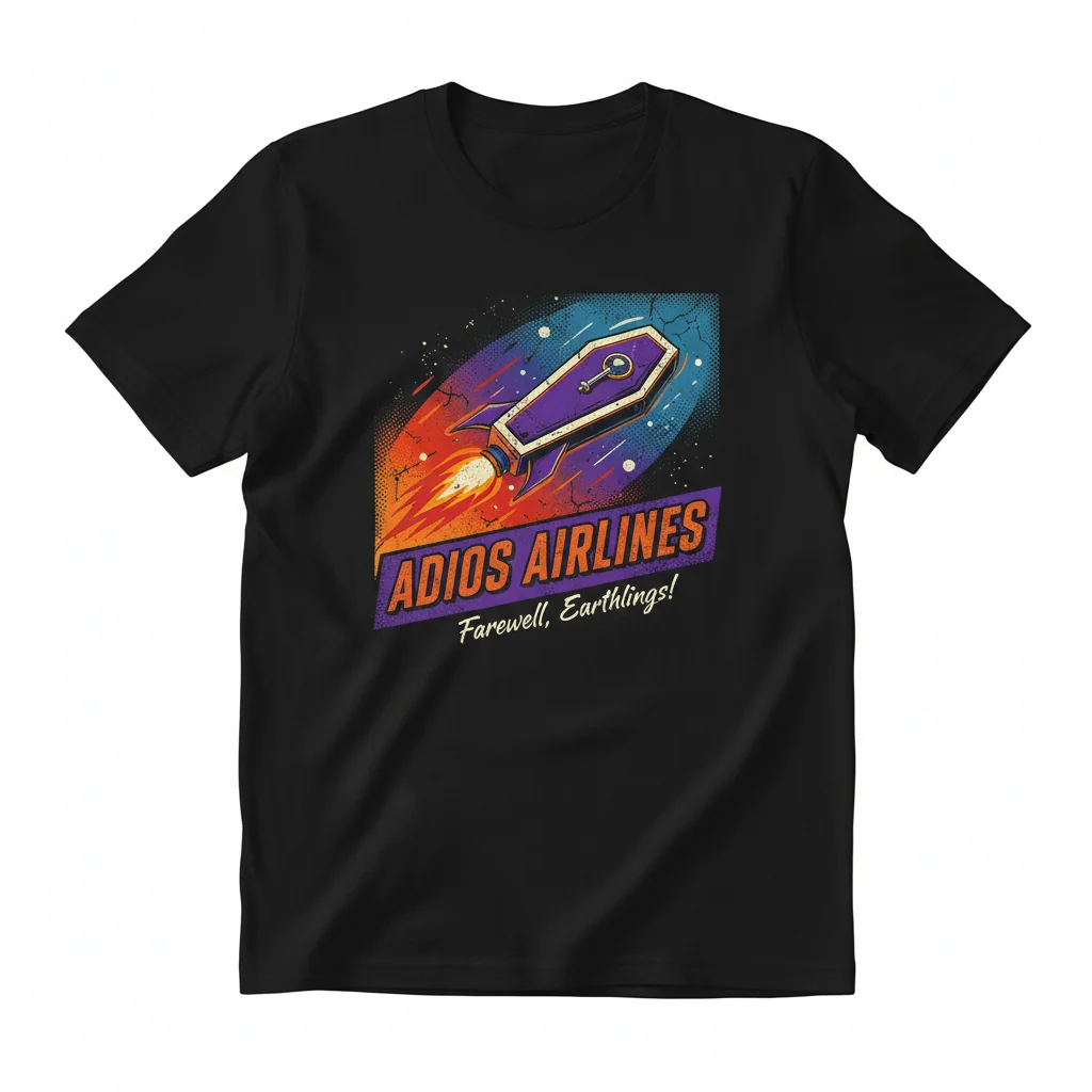 Adios Airlines T-Shirt: Unmatched Comfort & Lasting Style
