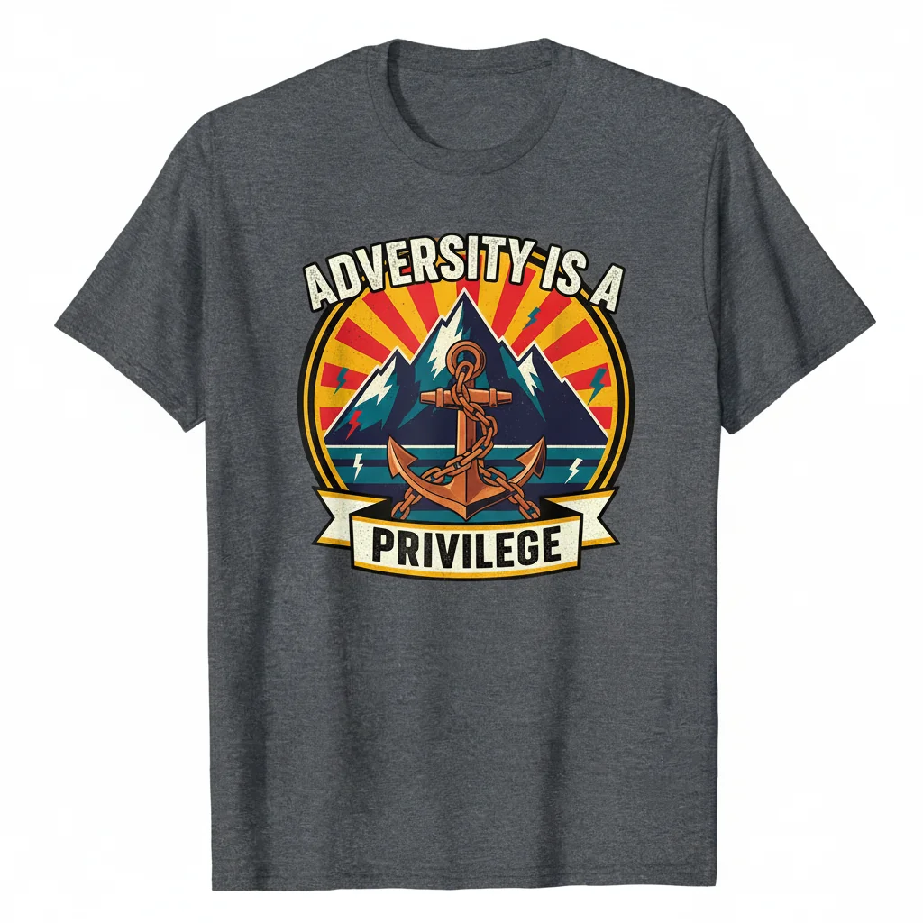 Adversity Is A Privilege Tee | Streetwear Motivation