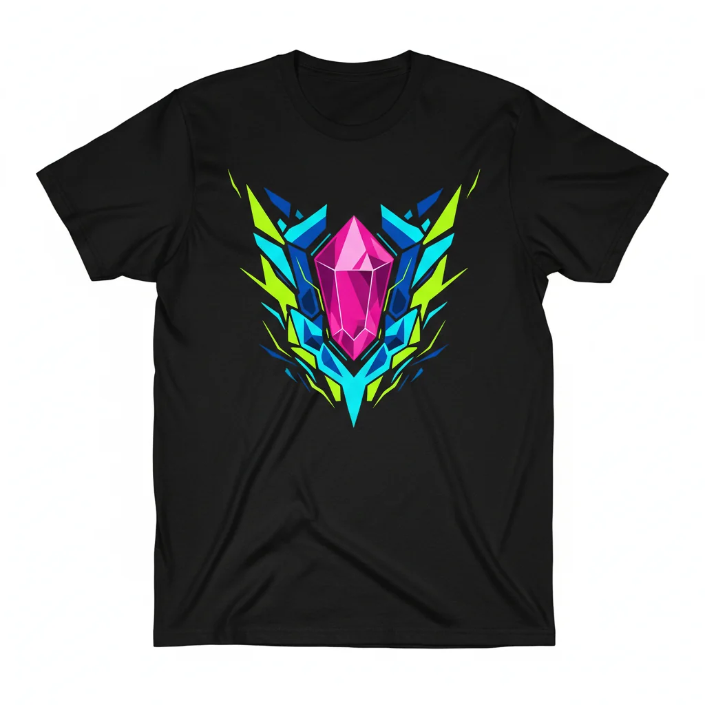 Aegis Core Crystal Graphic Tee - Essential Unisex T-Shirt