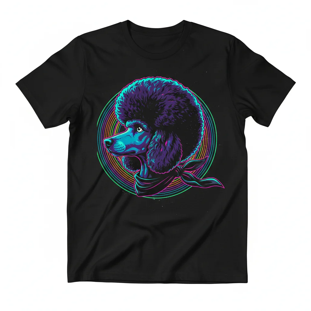 Afro Poodle Dog Black Scarf Essential Unisex T-Shirt