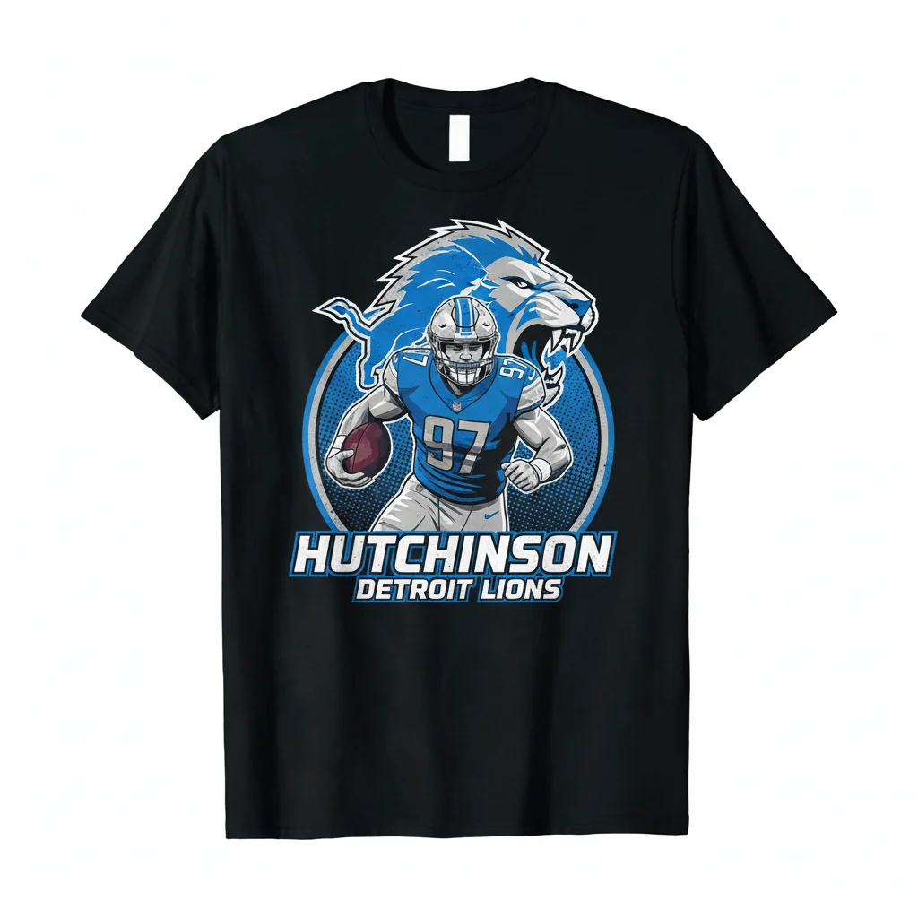 Aidan Hutchinson Detroit Lions T-Shirt | Official Fan Apparel
