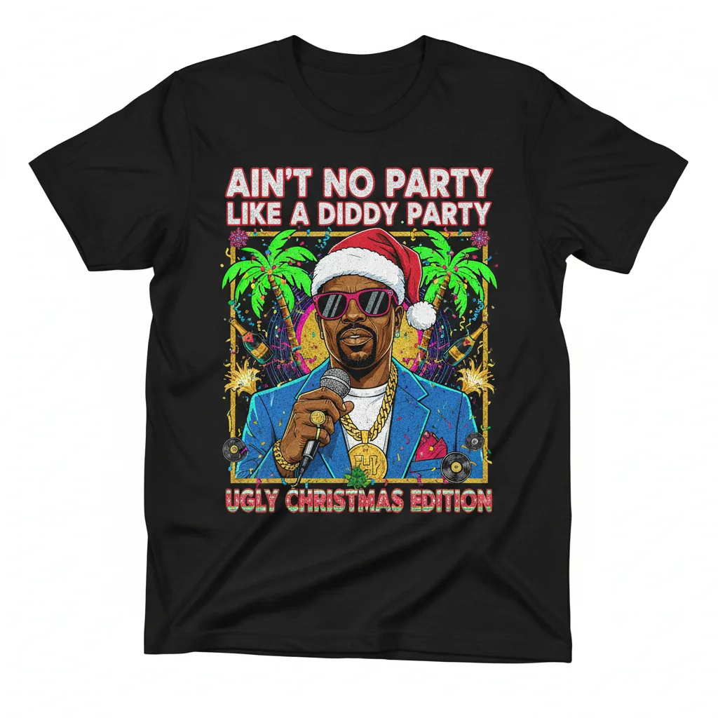 Diddy Party Ugly Christmas Essential T-Shirt - Holiday Fun Tee
