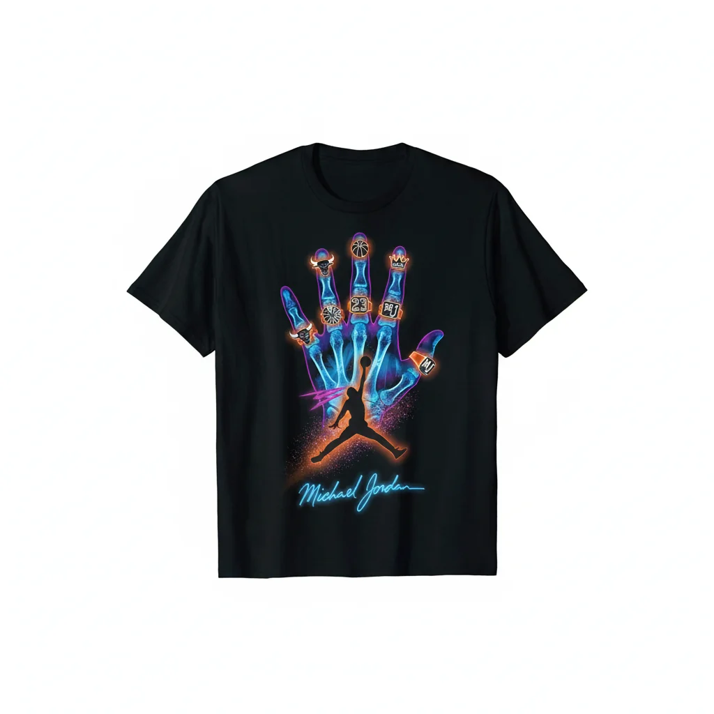 Air Jordan Michael X-Ray Champions Rings Signature T-Shirt