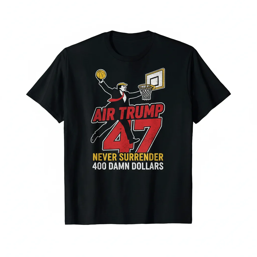 Air Trump 47: Never Surrender Premium Tee - Durable, Vibrant & Perfect Fit