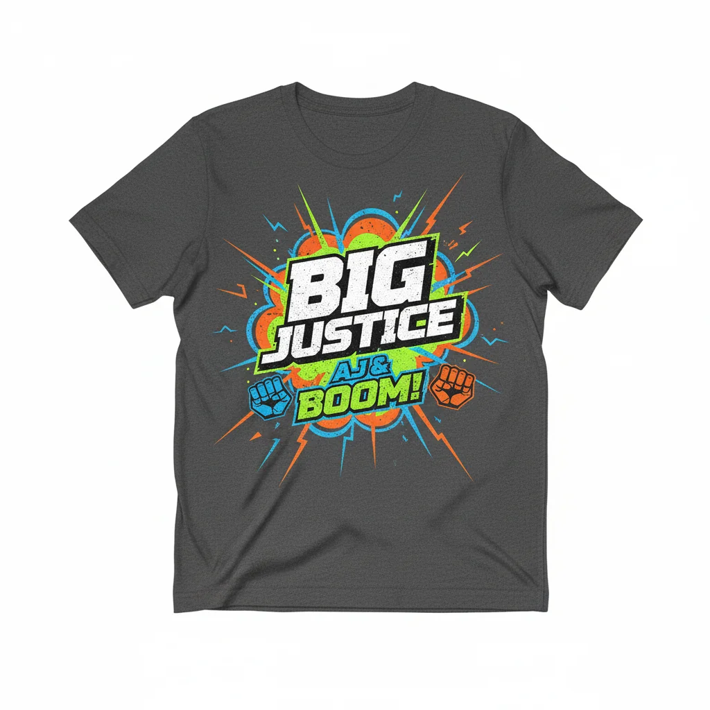 AJ and Big Justice "Boom" Premium Tee – Unyielding Style & Comfort