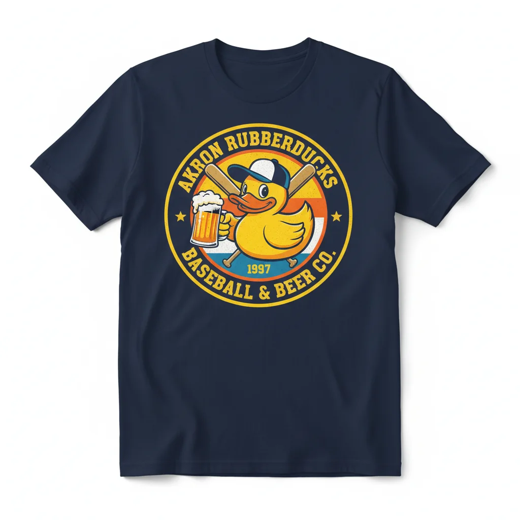 Akron RubberDucks Baseball Beer Bliss Tee