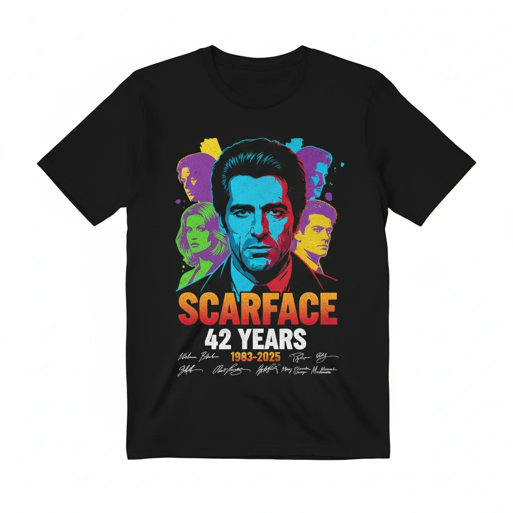 Scarface 42nd Anniversary Signature Tee: Al Pacino & Cast Tribute