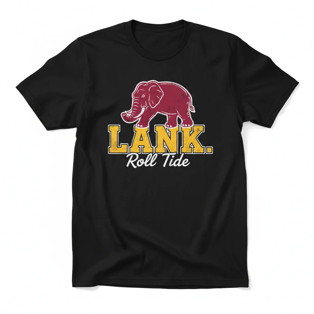 Alabama Football Lank Shirt | Crimson Tide Game Day Tee | Unisex Fit