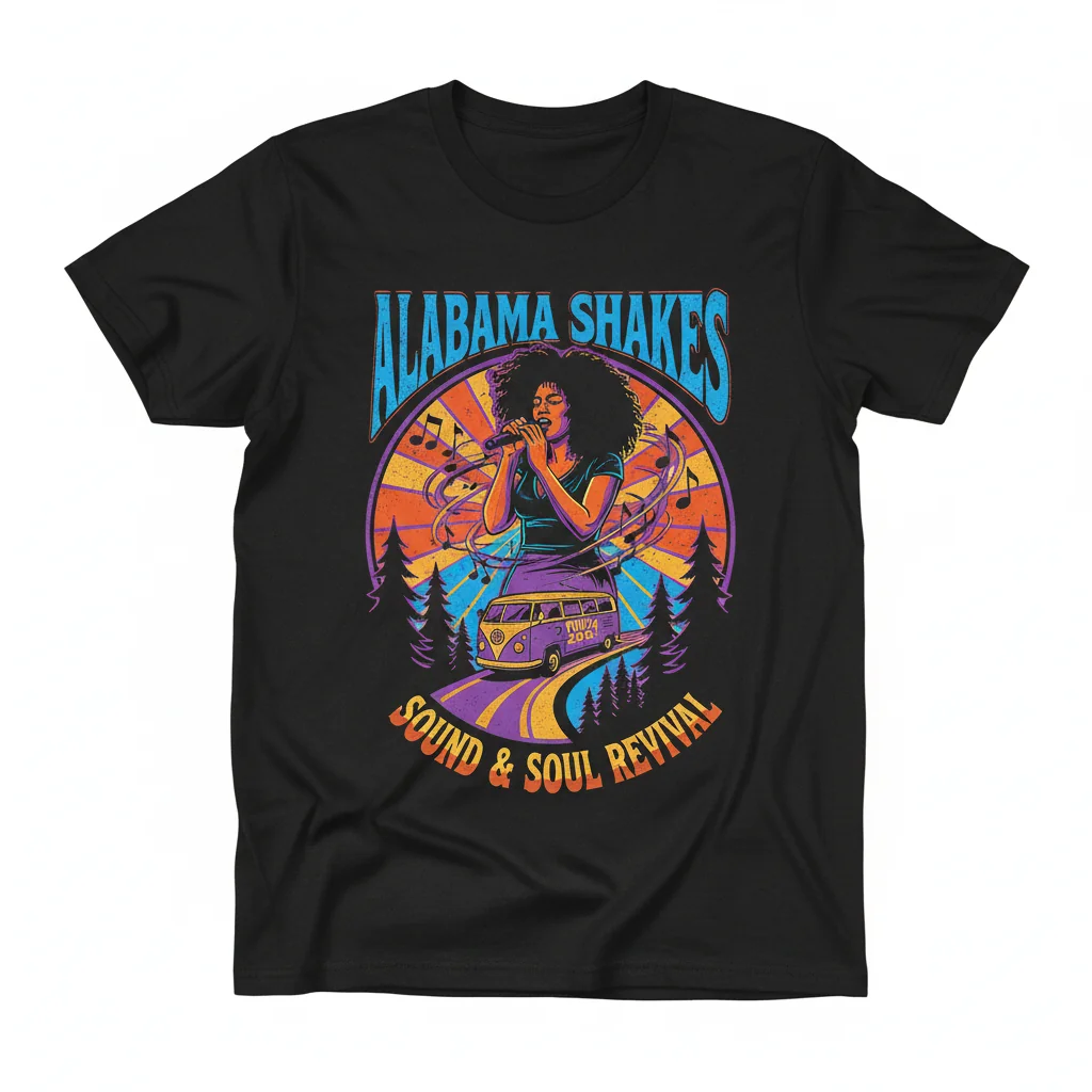 Alabama Shakes Rock Band Tour Poster Shirt