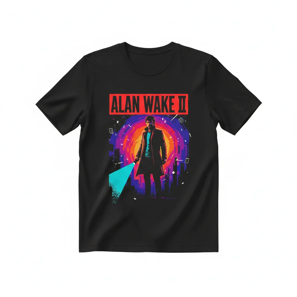 Alan Wake II Graphic T-Shirt – Official Remedy Game Merchandise