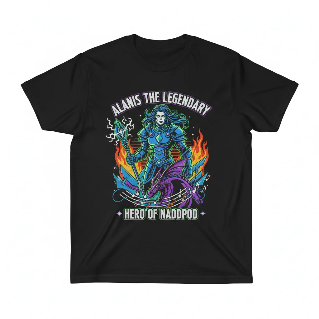 Alanis Legendary Hero NADDPOD BW Essential Tee