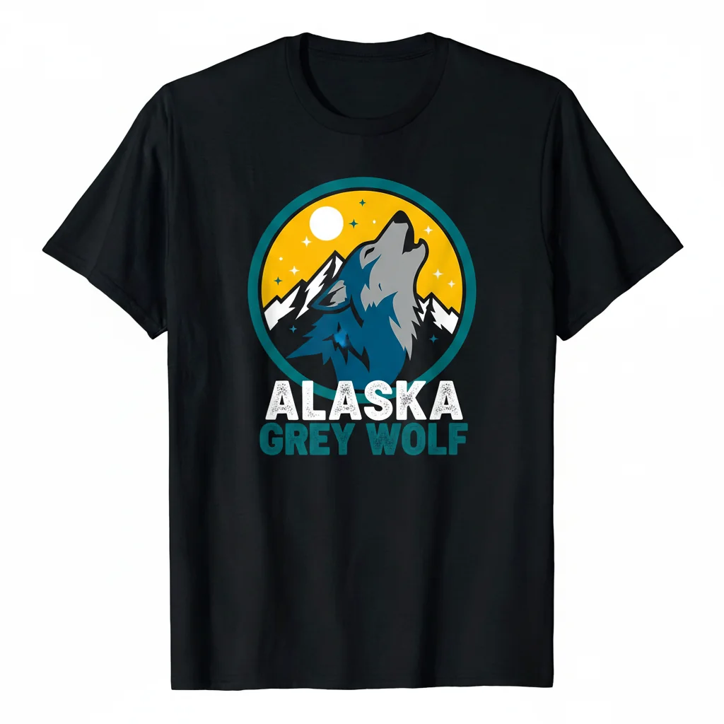 Alaska Grey Wolf Essential Tee