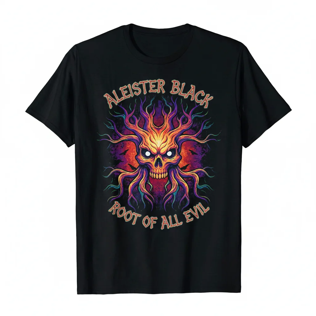 Aleister Black "Root of All Evil" Premium Essential T-Shirt – Unrivaled Comfort & Durability