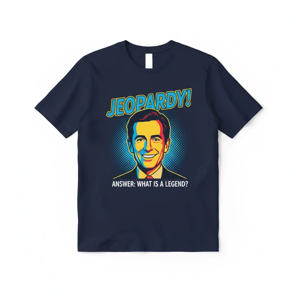 Alex Trebek Jeopardy Game Show Host T-Shirt