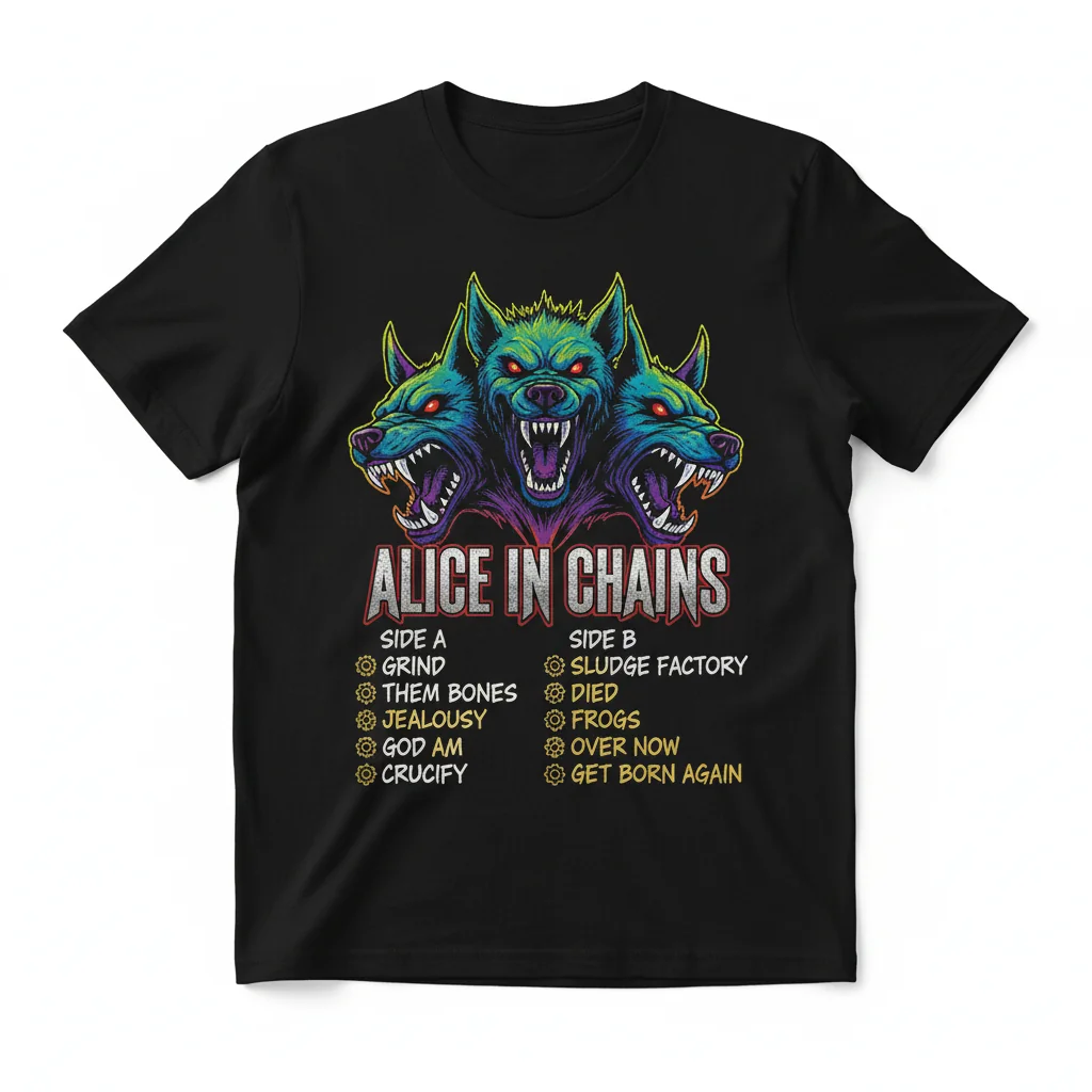 Alice in Chains Canine Muse Tracklist Tee
