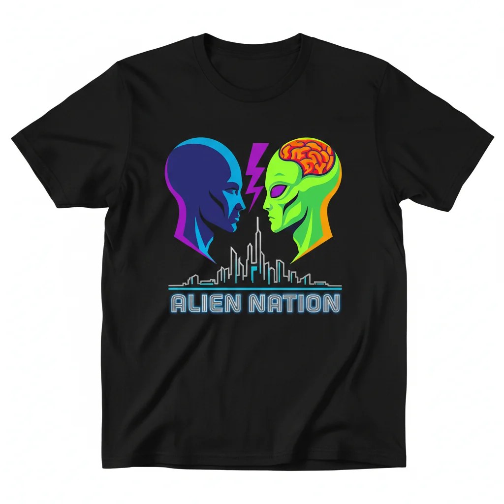 Alien Nation Sci-Fi Movie Essential T-Shirt – Premium 100% Cotton Graphic Tee