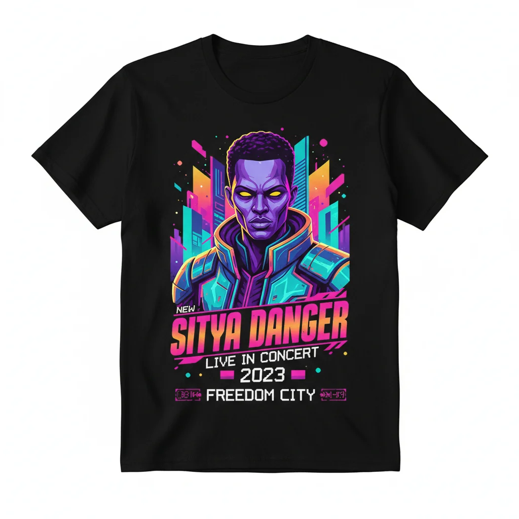 Alien Skin Sitya Danger 2023 Poster T-Shirt | Ugandan Music Merch | Unisex Graphic Tee