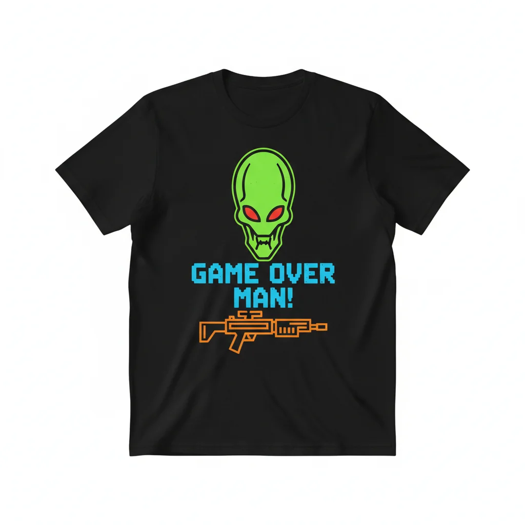Aliens: "Game over man!" Ultra-Durable Essential T-Shirt – Fade-Resistant & Perfect Fit