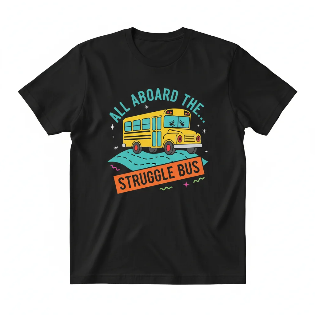 The "Struggle Bus" Essential T-Shirt: Built to Last, Designed for Comfort