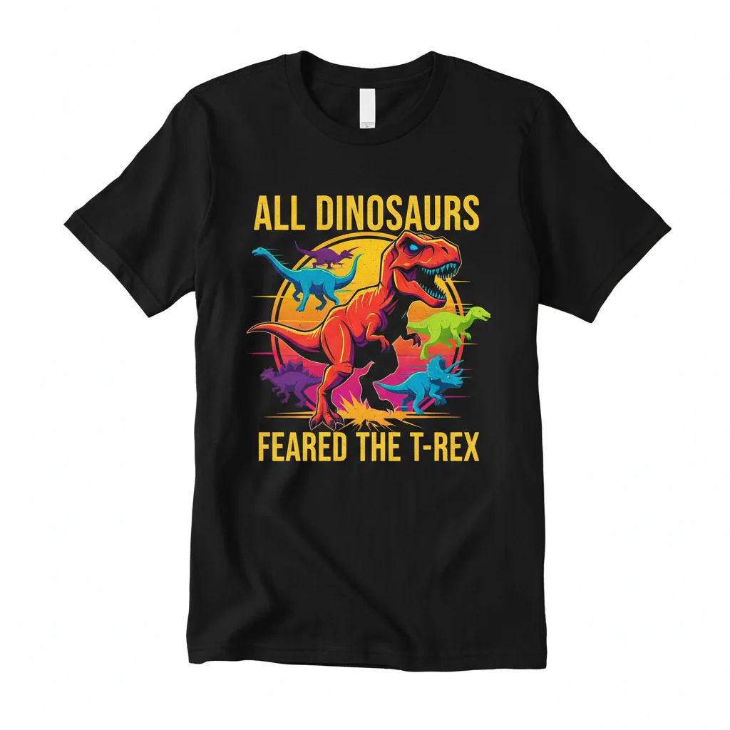T-Rex Dominance: 'All Dinosaurs Feared' Essential T-Shirt