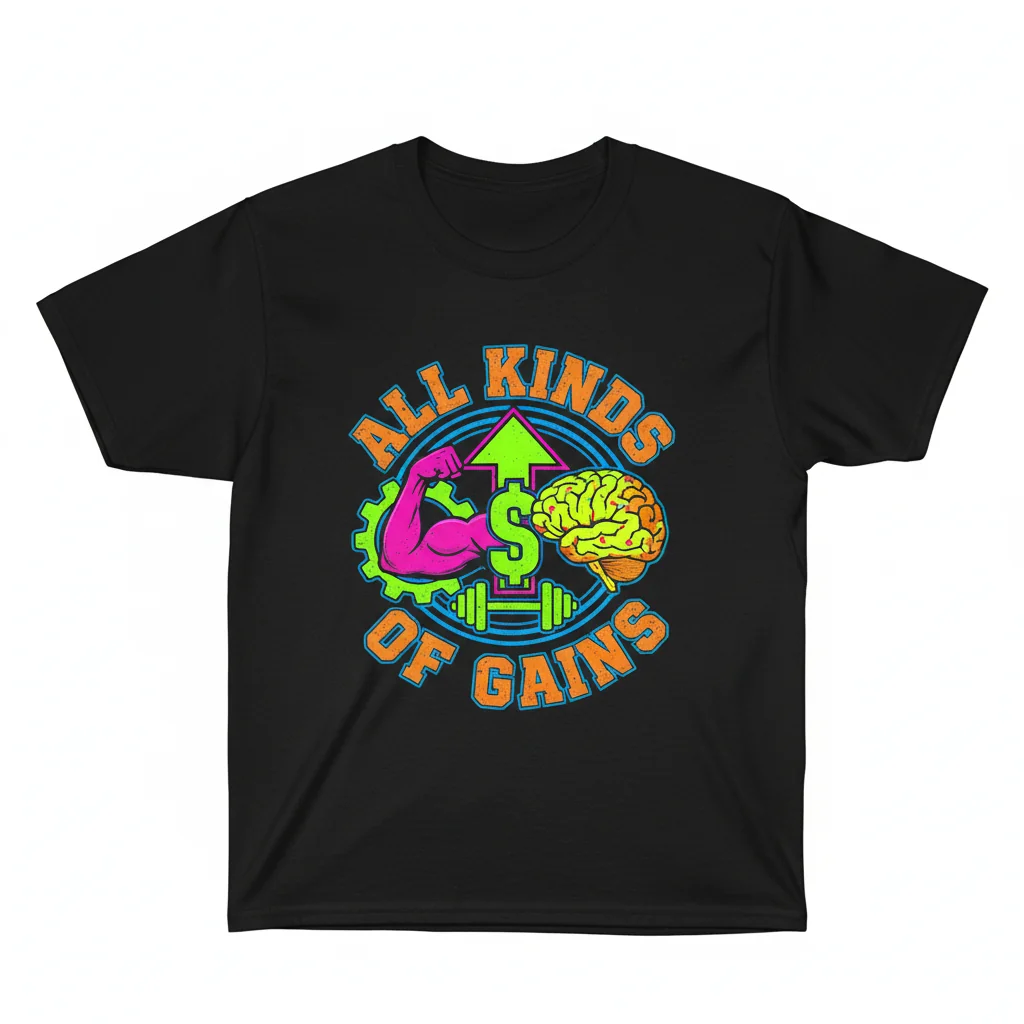 All Kinds Of Gains Hodgetwins Black T-Shirt