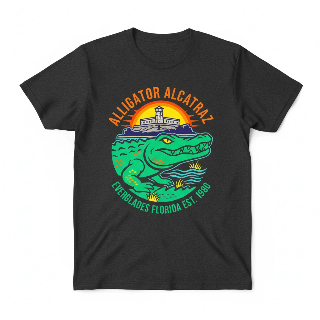 Alligator Alcatraz Shirt | Funny Everglades Florida Gator Tee
