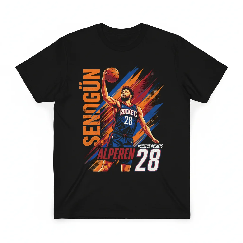 Alperen Sengun Houston Rockets T-Shirt | Fan Apparel