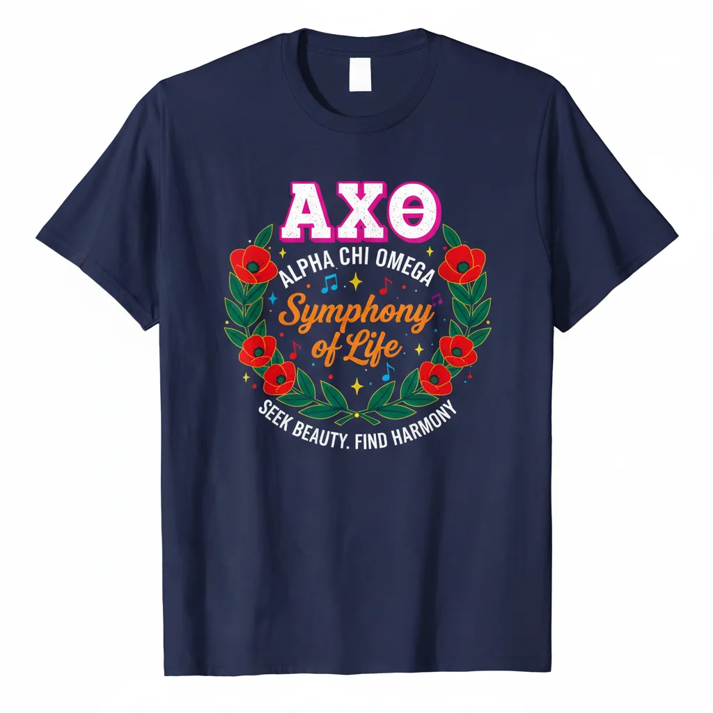 Alpha Chi Omega Symphony T-Shirt - Essential Sorority Apparel