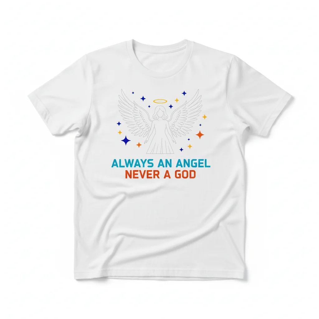 Always an Angel Never a God – Premium Durable Unisex T-Shirt