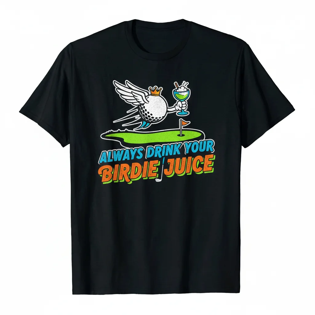 Always Drink Your Birdie Juice - Golf Essential T-Shirt: Lasting Comfort & Style