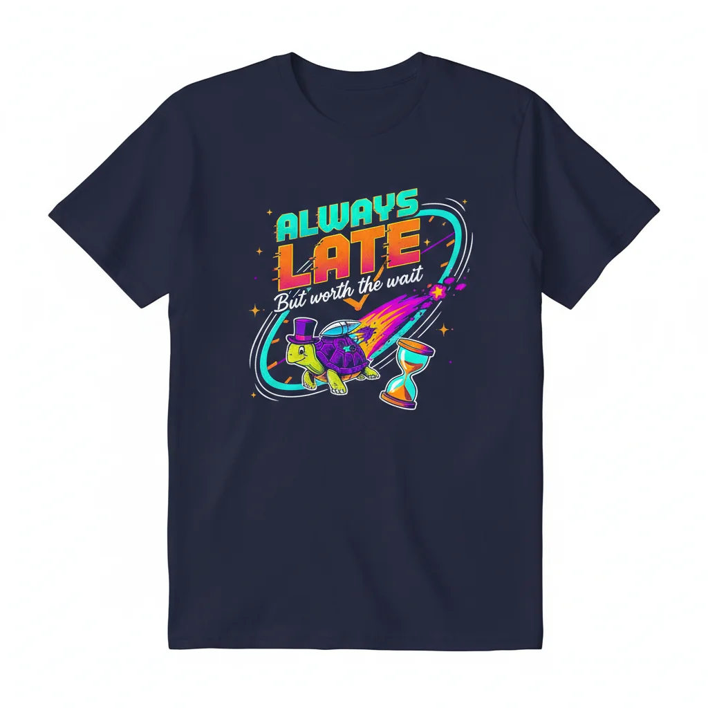 "Always Late But Worth The Wait" Premium Unisex T-Shirt