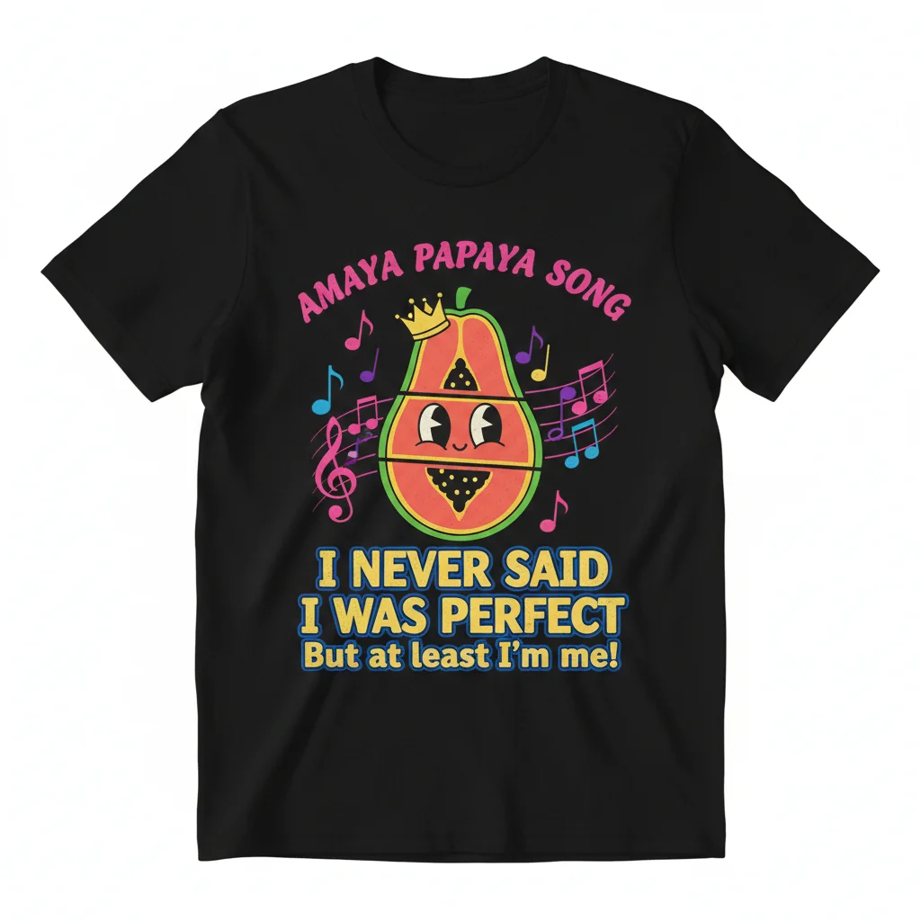 Amaya Papaya 'I Never Said I Was Perfect' Graphic Tee | Unisex Cotton T-Shirt