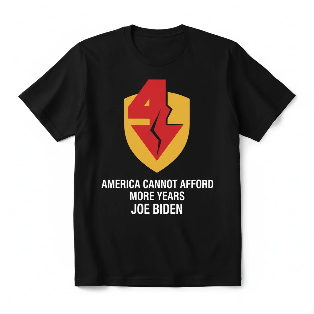 Stand Strong: The 'America Cannot Afford 4 More Years of Joe Biden' Statement Tee