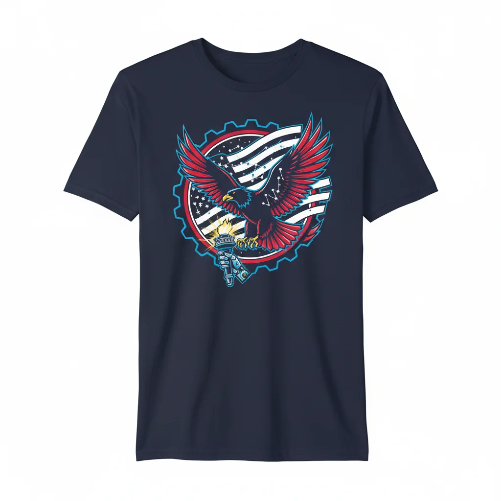 America Is Freedom Idea Essential T-Shirt – Premium Ring-Spun Cotton Tee