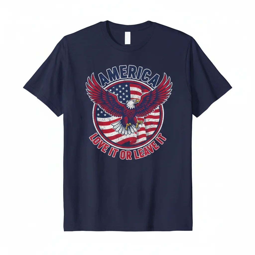 America Love It or Leave It T-Shirt | Patriotic USA Graphic Tee