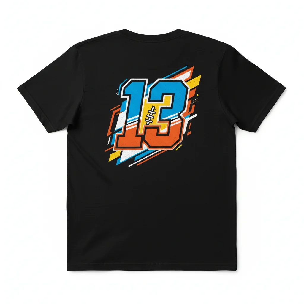 American Football Jersey #13 Essential T-Shirt - Unisex Back Number Tee