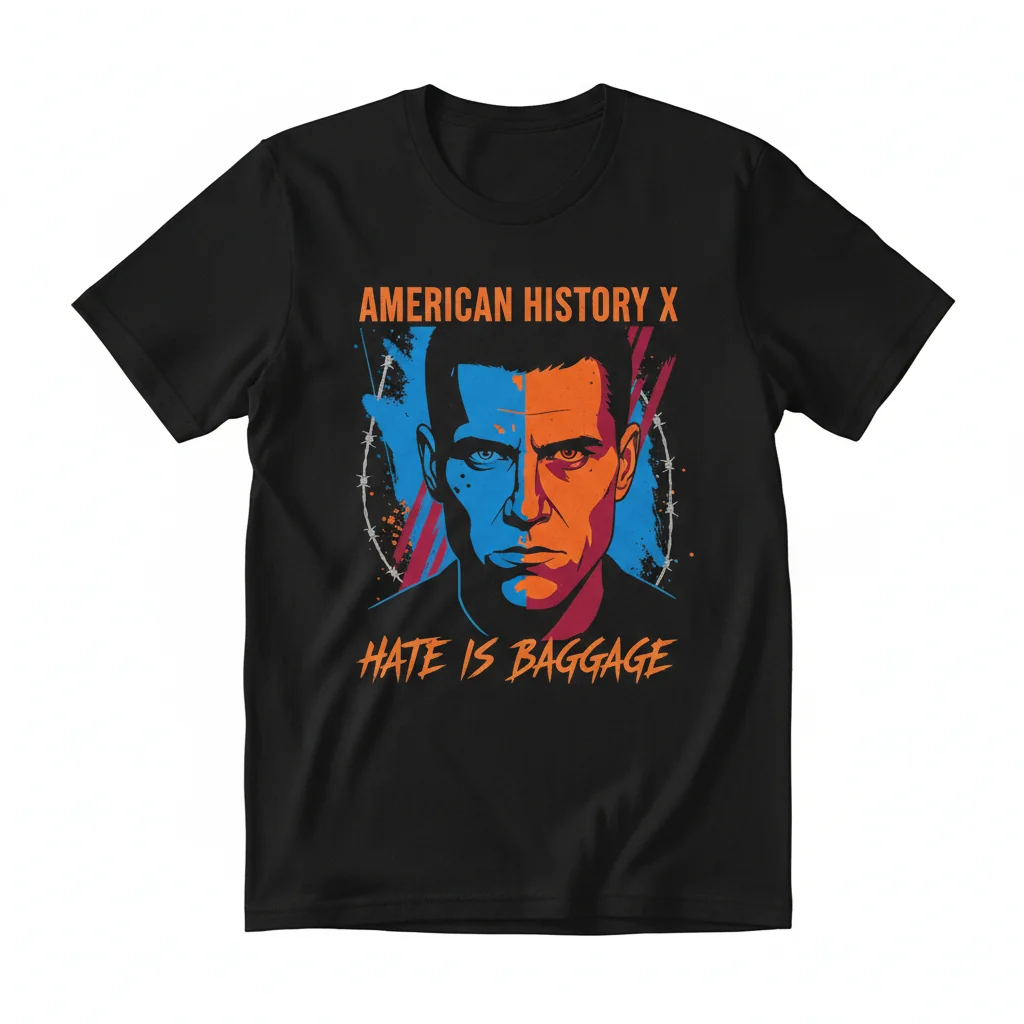 American History X "Hate is Baggage" T-Shirt | Durable & Vibrant Movie Quote Tee