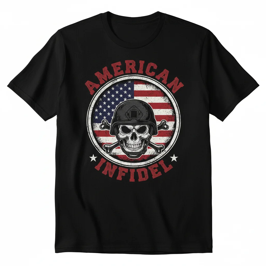 Camiseta Esencial "American Infidel" - Estilo Único y Cómodo