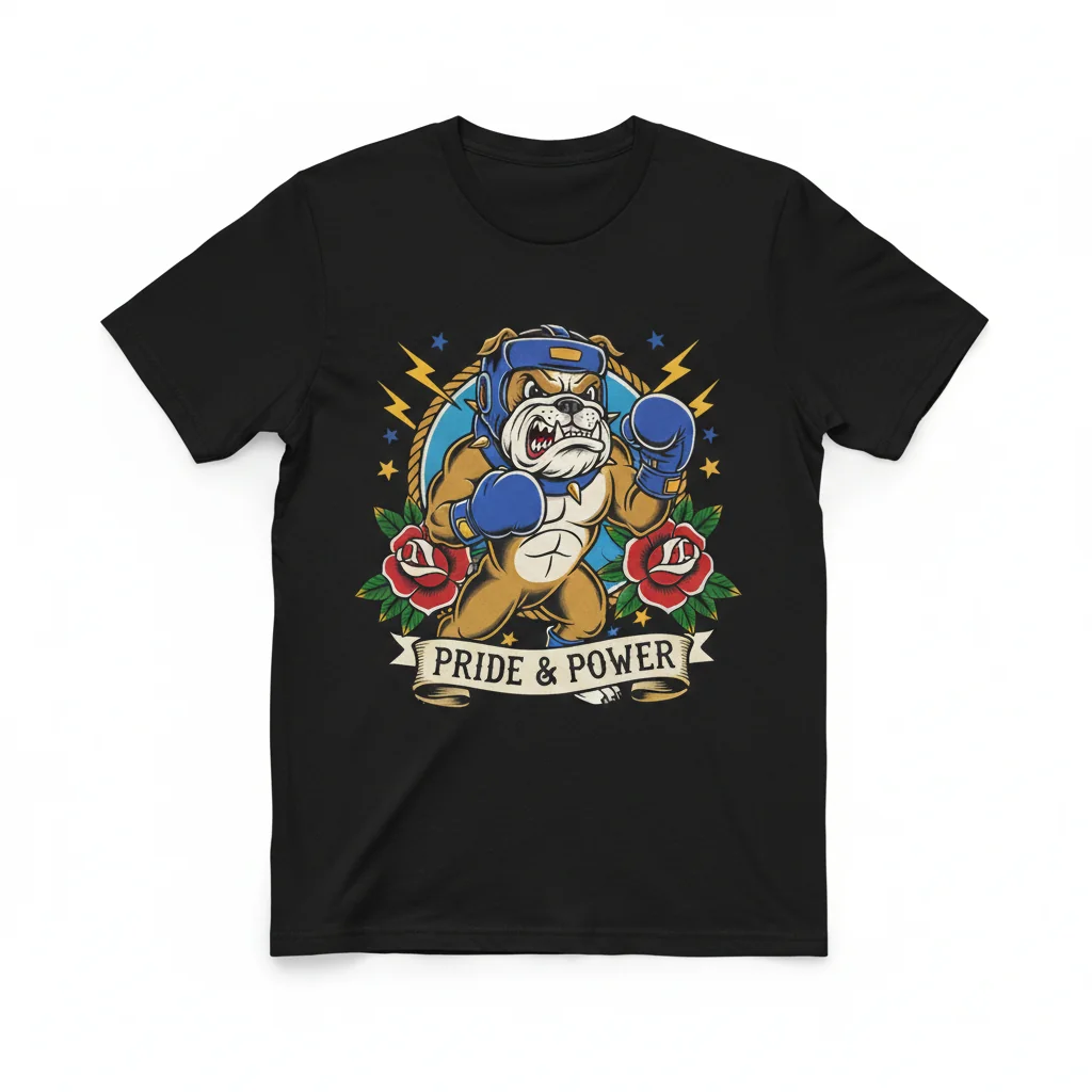 Classic Boxer Tattoo Tee – Durable, Vibrant & Perfect Fit