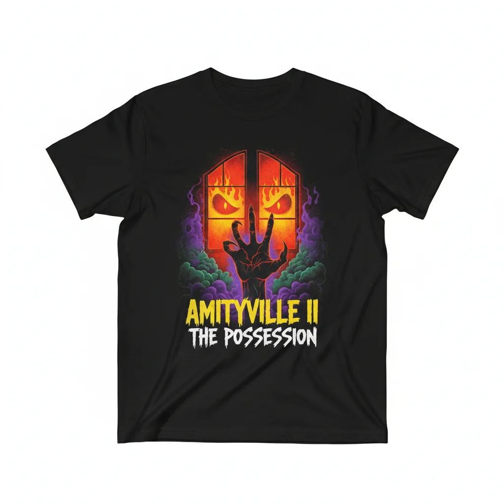 Amityville II Movie T-Shirt – Horror Film Essential Cotton Tee for Men & Women