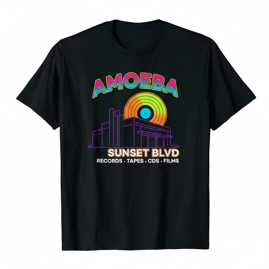 Amoeba Music (Sunset BLVD) Essential T-Shirt - Ultra-Durable & Fade-Resistant