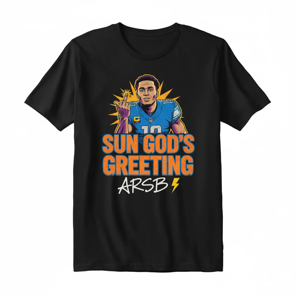 Amon-Ra St. Brown Signature Meme Tee: Durable Comfort, Fade-Resistant Print