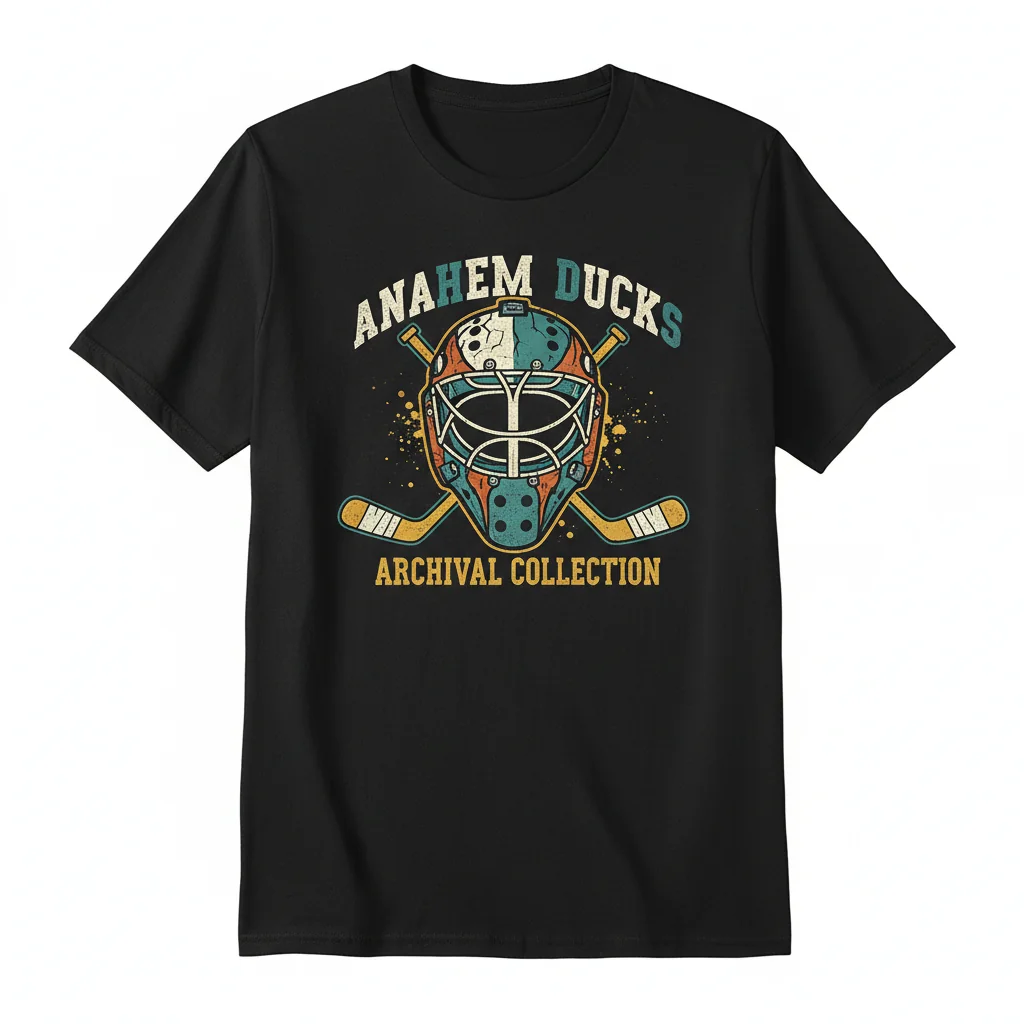 Anaheim Ducks Archives T-Shirt | Retro NHL Hockey Graphic Tee