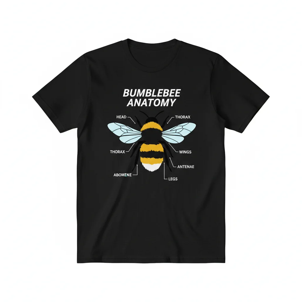 Anatomy of a Bumblebee T-Shirt | Unique Nature Graphic Tee