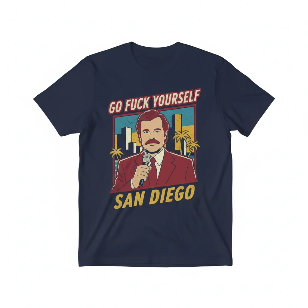 Anchorman 'Go Fuck Yourself San Diego' Premium Cotton T-Shirt