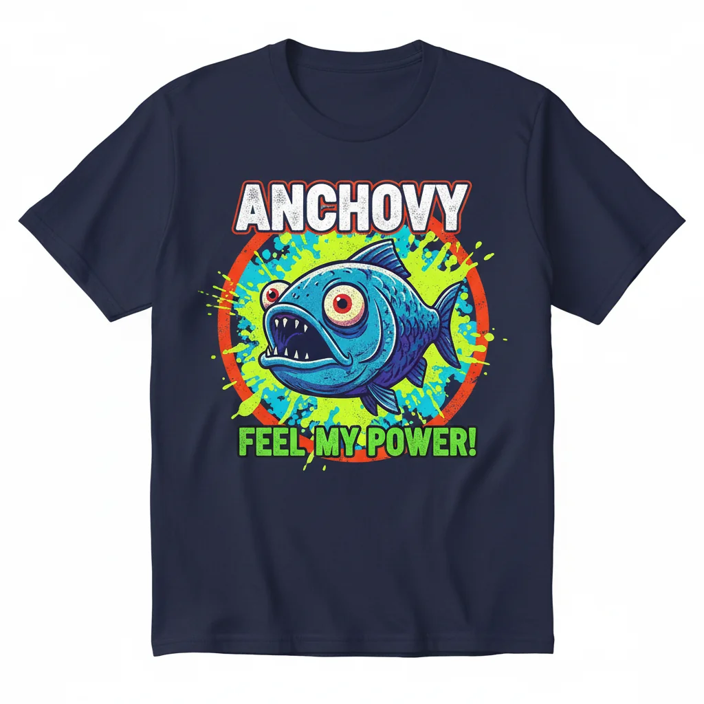 Camiseta Esencial de Pescado Anchovy Spongebob Squarepants: Durabilidad y Estilo Vibrante