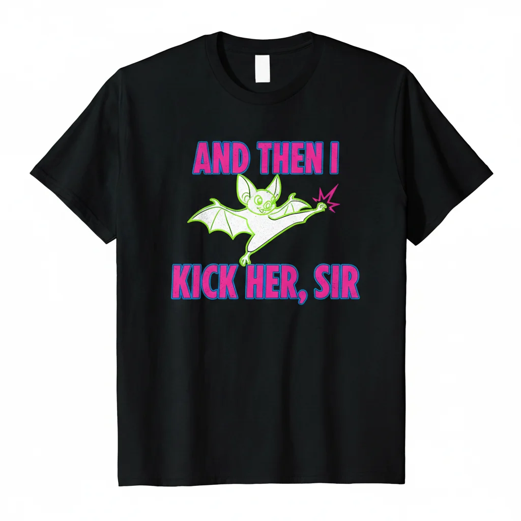 Bartok's Playful Wit: "And then I kick her, Sir" Anastasia Quote Tee