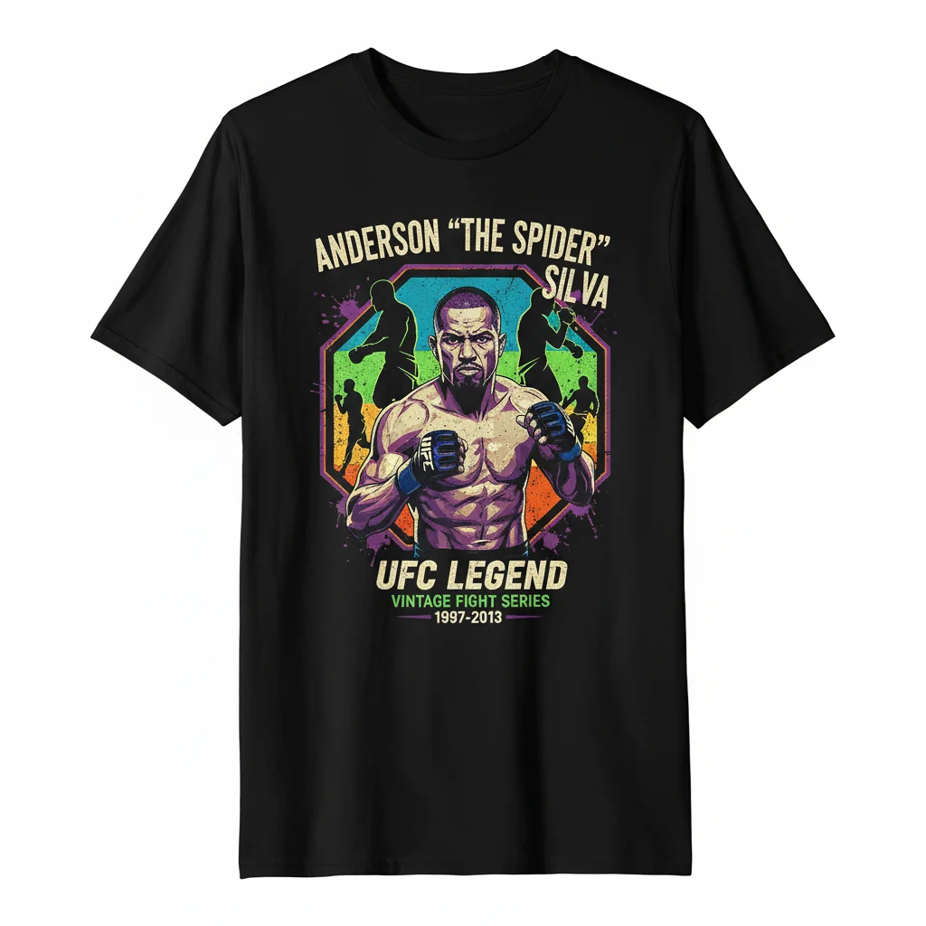 Vintage Anderson Silva UFC Fan T-Shirt - Relive The Spider's Era
