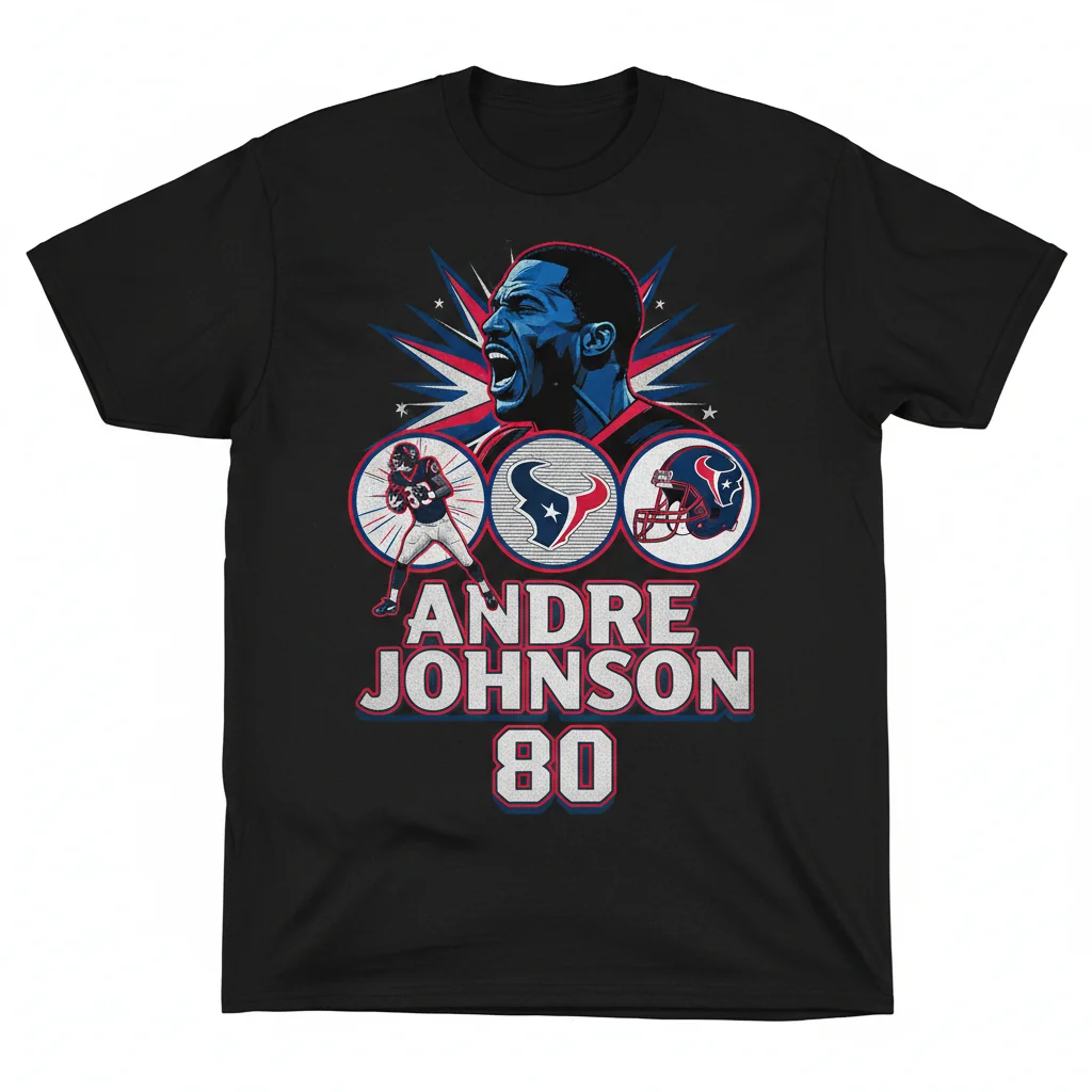 The Andre Johnson Texans Collage Tee